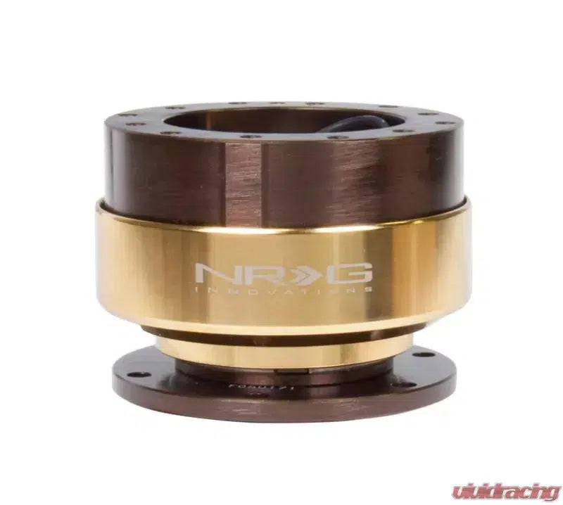 NRG Quick Release Gen 2.0 Universal-Steering Wheel-NRG-Bronze Body Chrome Gold Ring-Black Market UTV