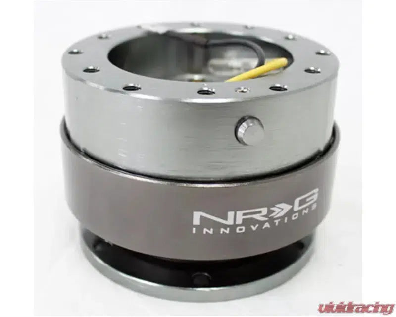 NRG Quick Release Gen 2.0 Universal-Steering Wheel-NRG-Gun Metal Body Titanium Chrome Ring-Black Market UTV