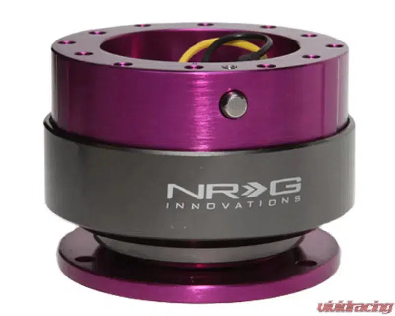 NRG Quick Release Gen 2.0 Universal-Steering Wheel-NRG-Purple Body Titanium Chrome Ring-Black Market UTV