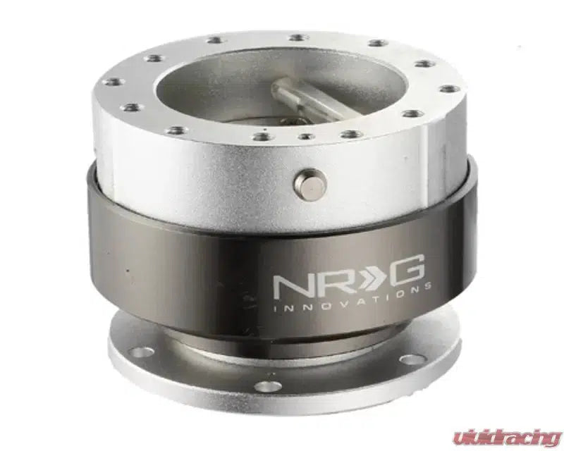 NRG Quick Release Gen 2.0 Universal-Steering Wheel-NRG-Silver Body Titanium Chrome Ring-Black Market UTV