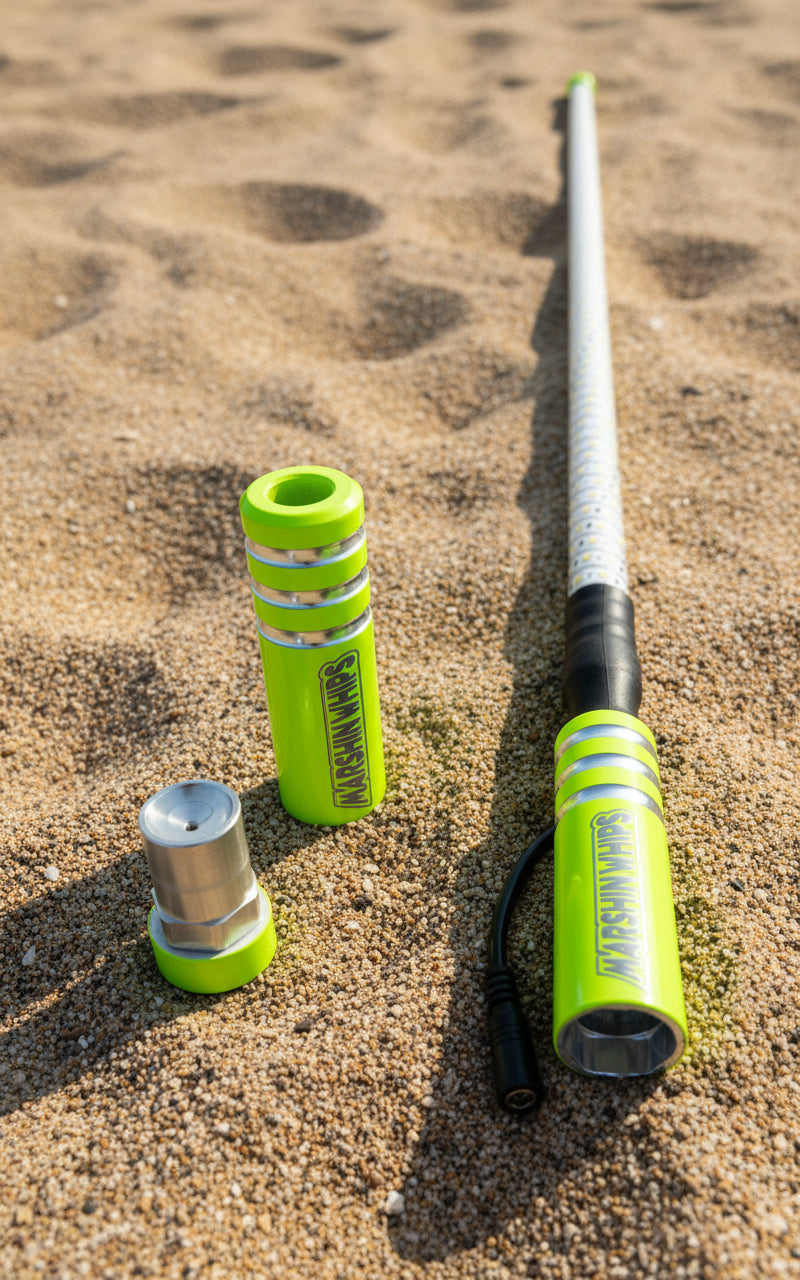 Game Changer LED Whip - Red, White & Blue Single Edition-Marshin Whips-2 FT-SAVAGE GREEN-Black Market UTV