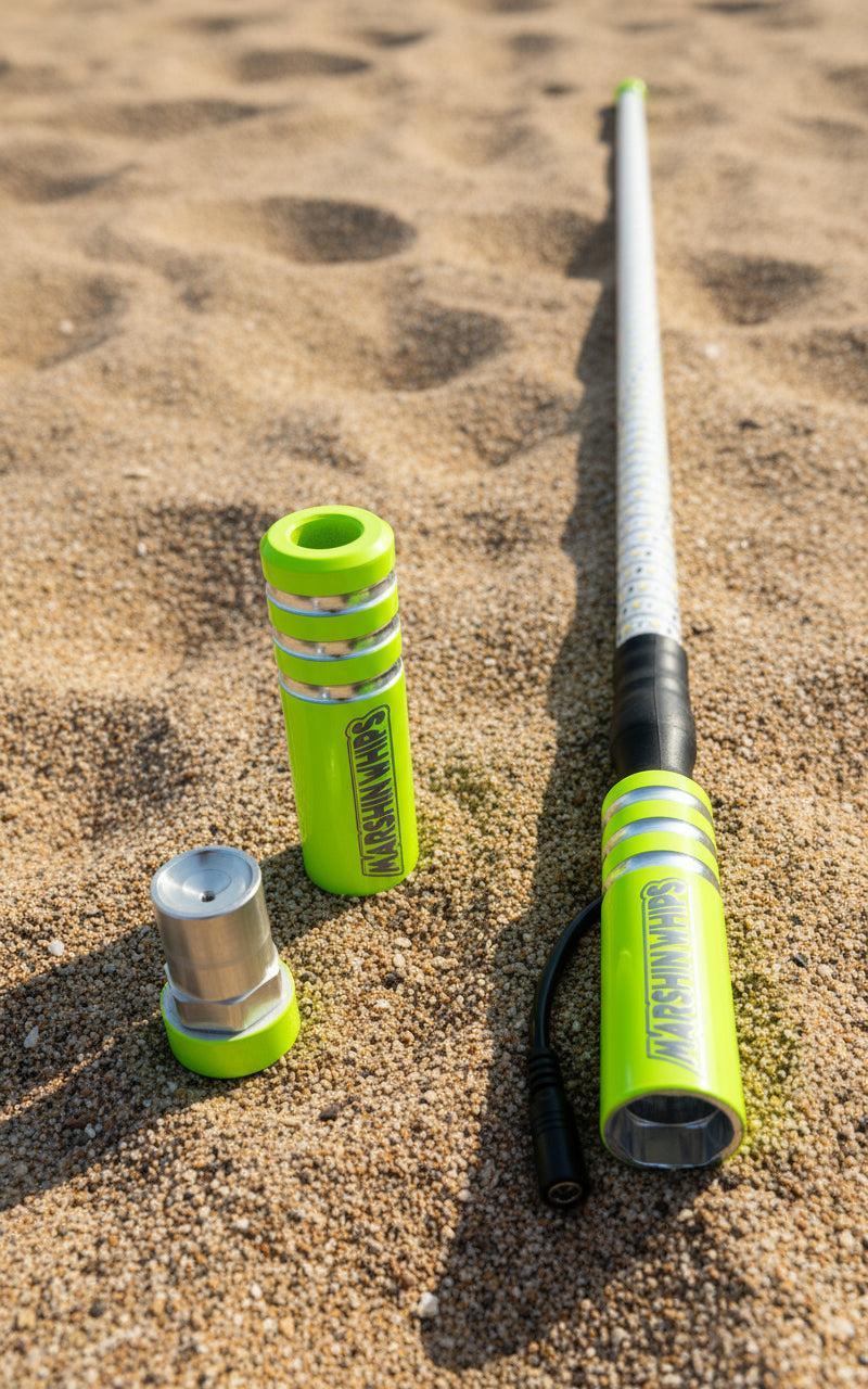 Game Changer LED Whip - Savage Sage Green Single-Marshin Whips-2 FT-RED-Black Market UTV