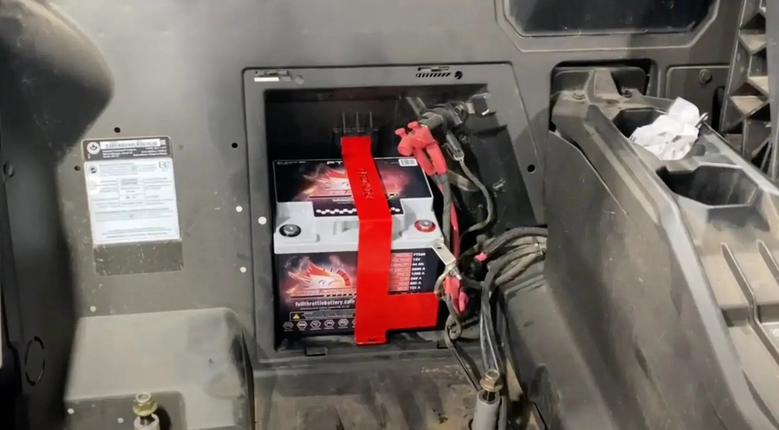 TMW X3 Battery Strap and Battery-Battery Mount-TMW Off-Road-No Battery-Black Market UTV