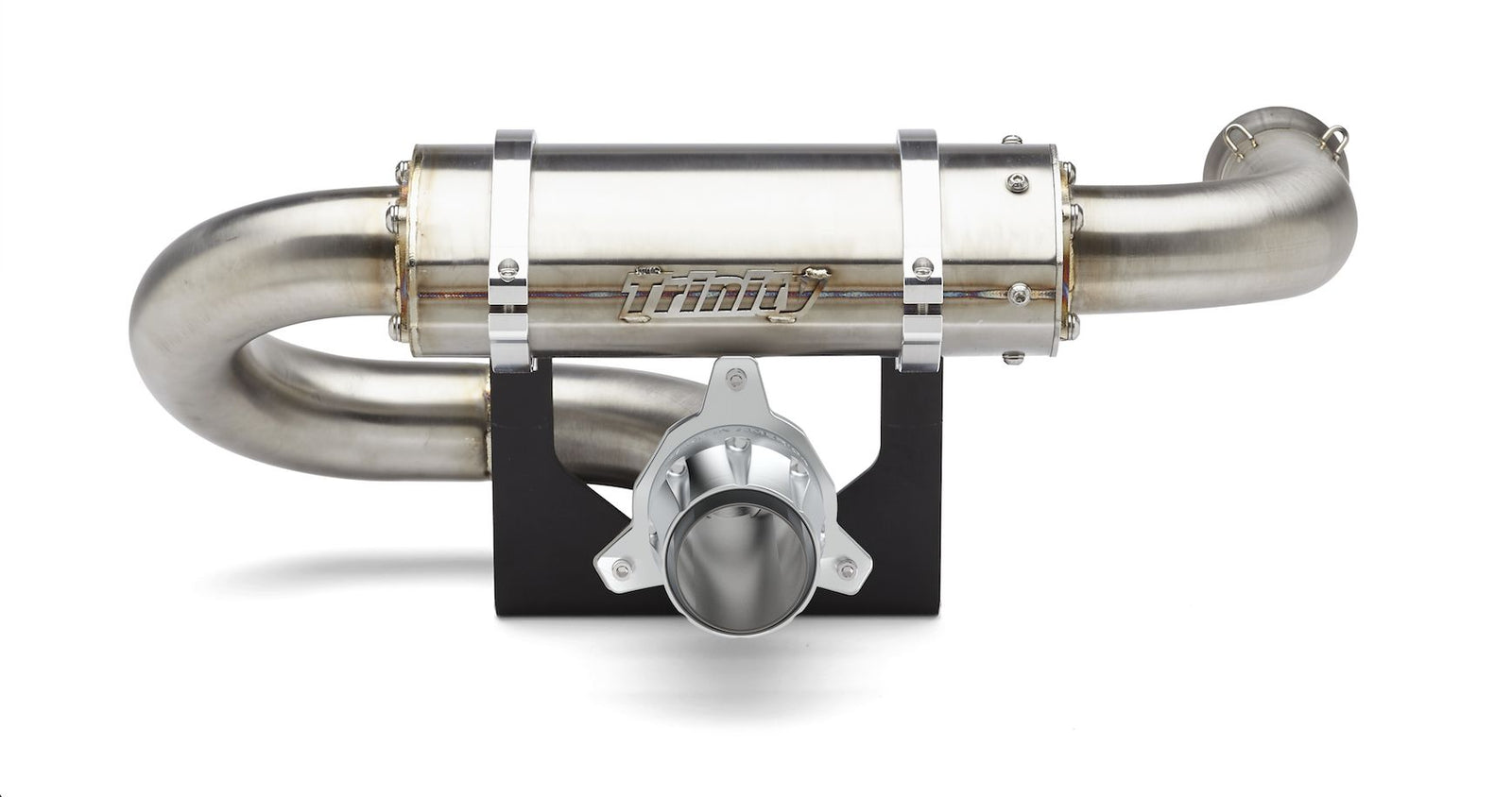 CAN AM X3 CENTER EXIT SLIP ON EXHAUST-Trinity Racing-No Tip-Black Market UTV