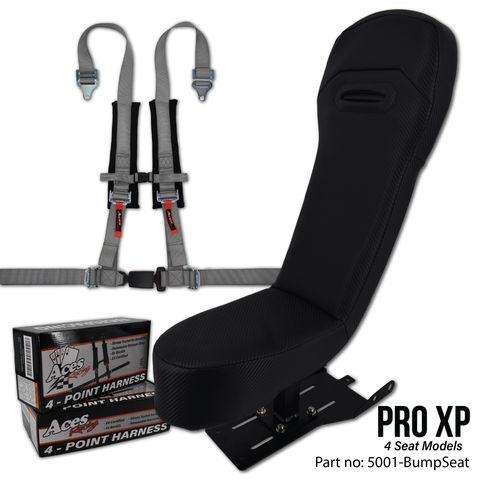 PRO XP Bump Seat-Seats-Aces Racing-Silver-Black Market UTV