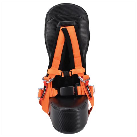 Canam X3 Bump Seat with 4 Point Harness-Seat Belt Harness-Aces Racing-Orange-Black Market UTV