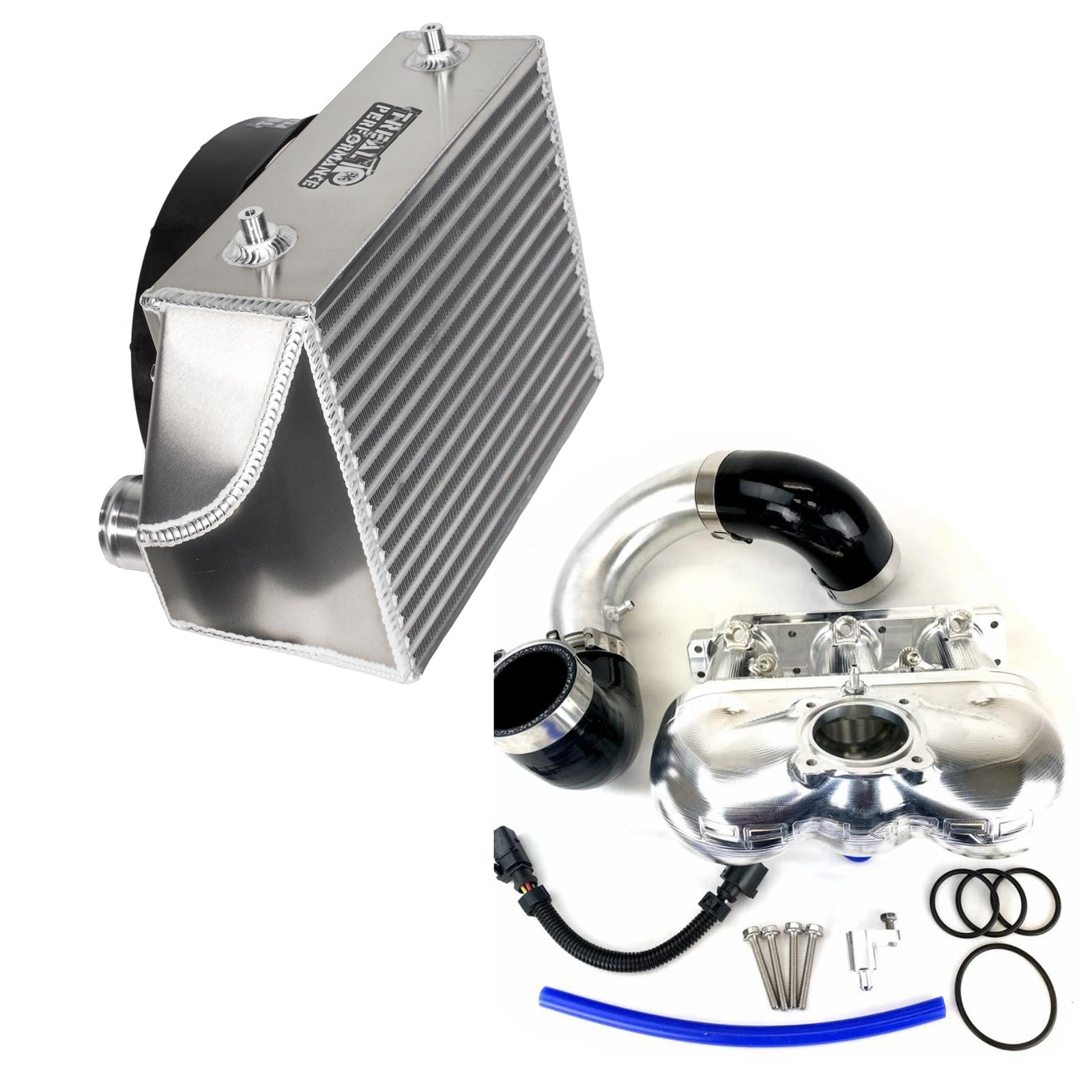 Treal Performance | 2020-2025 Can-Am X3 High Performance Intercooler Kit For Packard Intake Manifold-Intercoolers-Treal Performance B2B-No Piping-No Billet Intake Manifold-Black Market UTV