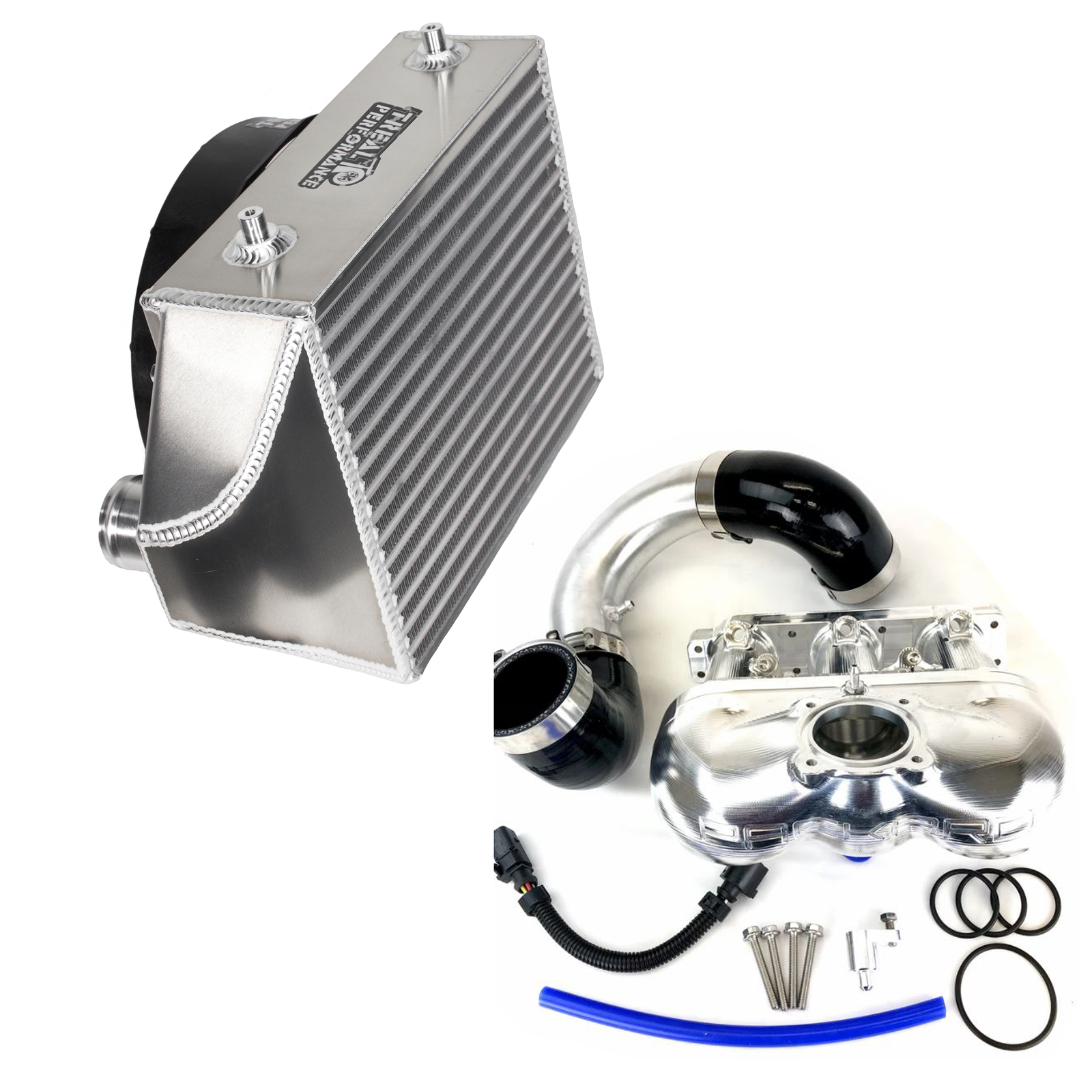 Treal Performance | 2020-2025 Can-Am X3 High Performance Intercooler Kit For Packard Intake Manifold-Intercoolers-Treal Performance B2B-No Piping-No Billet Intake Manifold-Black Market UTV