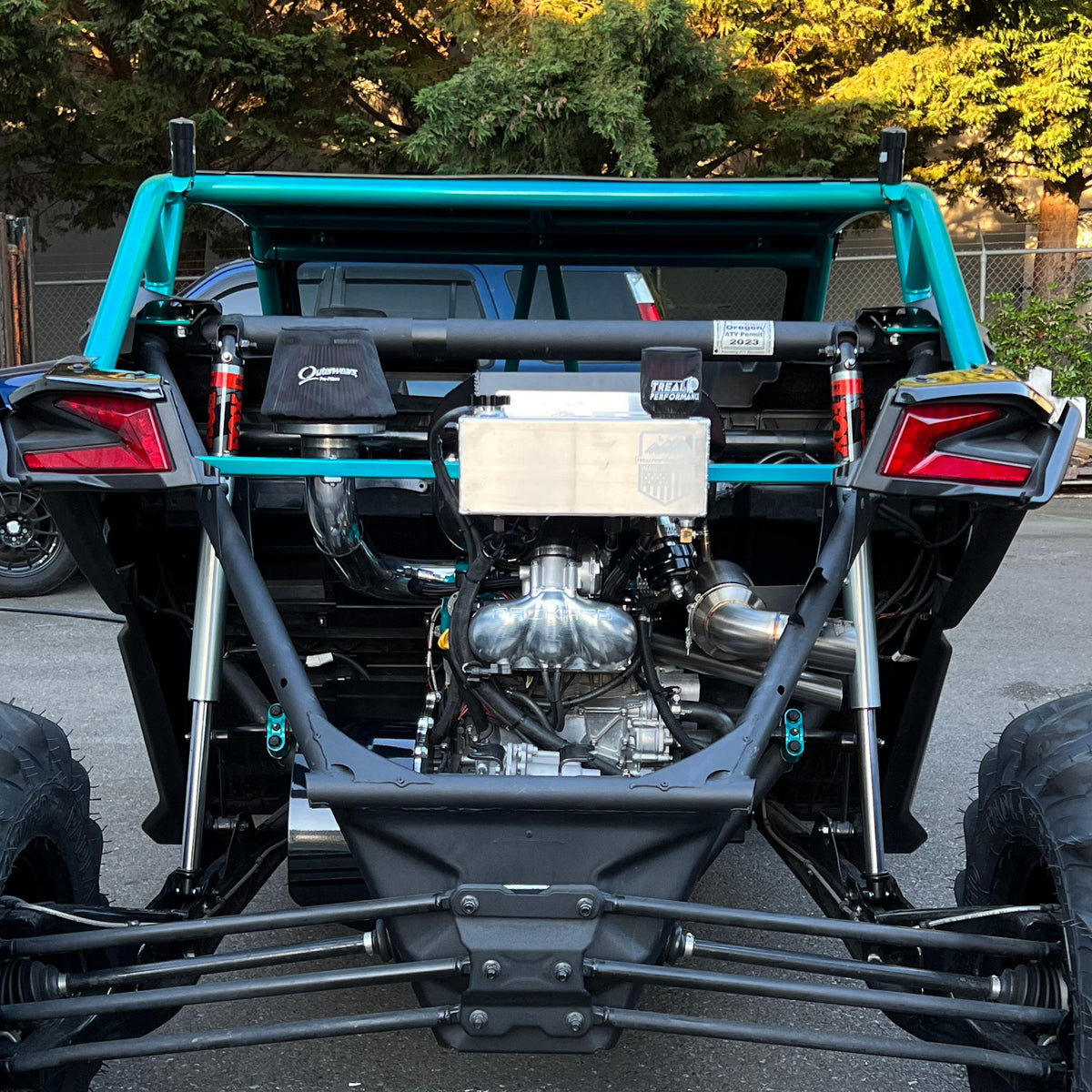 Treal Performance | 2017-2025 Can-Am X3 Coolant Reservoir Oil Catch Can Combo Tank-Cooling-Treal Performance B2B-Raw Aluminum-No - Just the One-Black Market UTV
