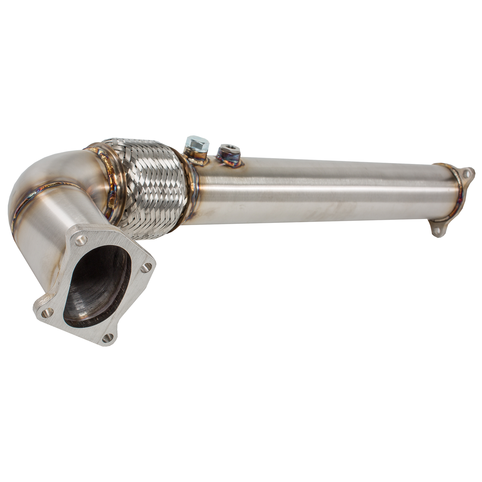 Treal Performance | 2016-2021 Polaris RZR XP Turbo / Turbo S Front Section-Exhaust-Treal Performance B2B-Resonated Front Section-Black Market UTV