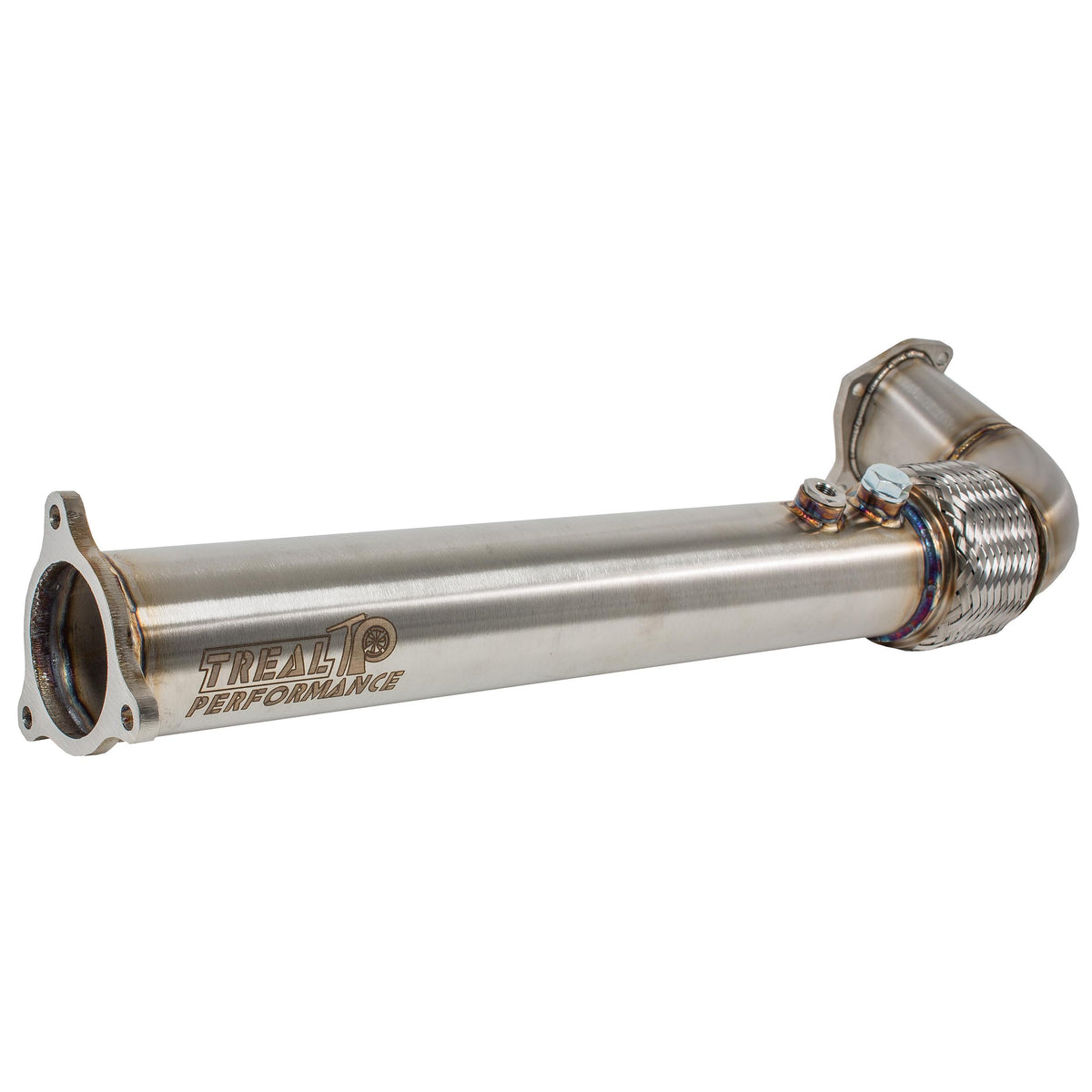 Treal Performance | 2016-2021 Polaris RZR XP Turbo / S Front Section-Exhaust-Treal Performance B2B-Non-Resonated Front Section-Black Market UTV