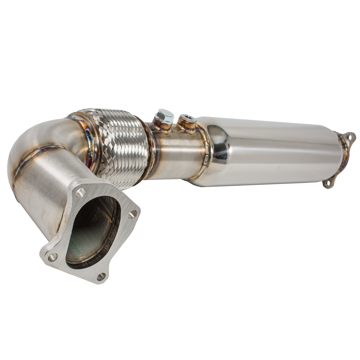 Treal Performance | 2016-2021 Polaris RZR XP Turbo / Turbo S Front Section-Exhaust-Treal Performance B2B-Non-Resonated Front Section-Black Market UTV