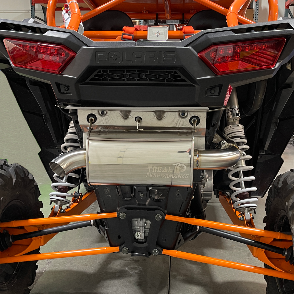 Treal Performance | 2016-2021 Polaris RZR XP Turbo / Turbo S "Slip On" Exhaust System-Exhaust-Treal Performance B2B-Single Tip-Black Market UTV