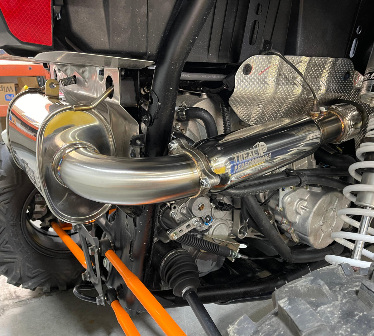 Treal Performance | 2016-2021 Polaris RZR XP Turbo / S Turbo Back Exhaust System-Exhaust-Treal Performance B2B-Non-Resonated-Single Tip-Black Market UTV