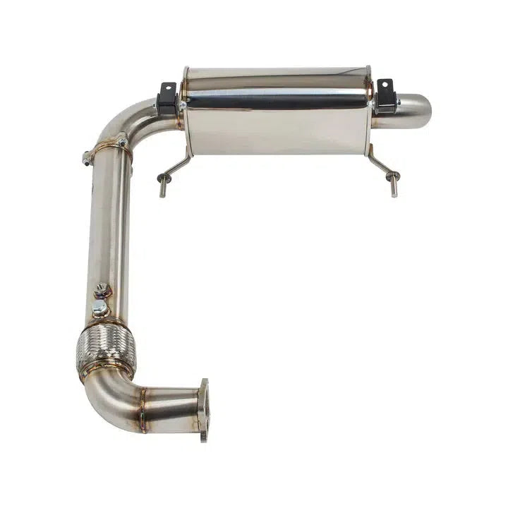 Treal Performance | 2020-2025 Polaris RZR ProXP Turbo Back Exhaust System-Exhaust-Treal Performance-Non-Resonated Front Section-Single Tip-Black Market UTV