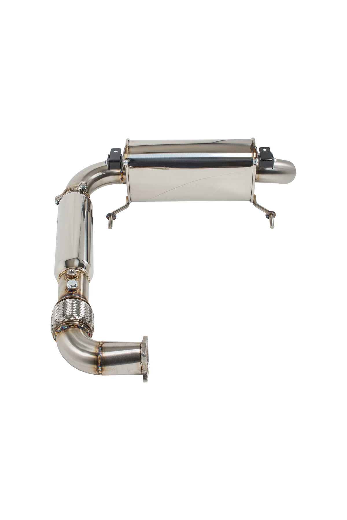 Treal Performance | 2020-2026 Polaris RZR Pro XP / Turbo R Turbo Back Exhaust System-Exhaust-Treal Performance B2B-Non-Resonated Front Section-Single Tip-Black Market UTV