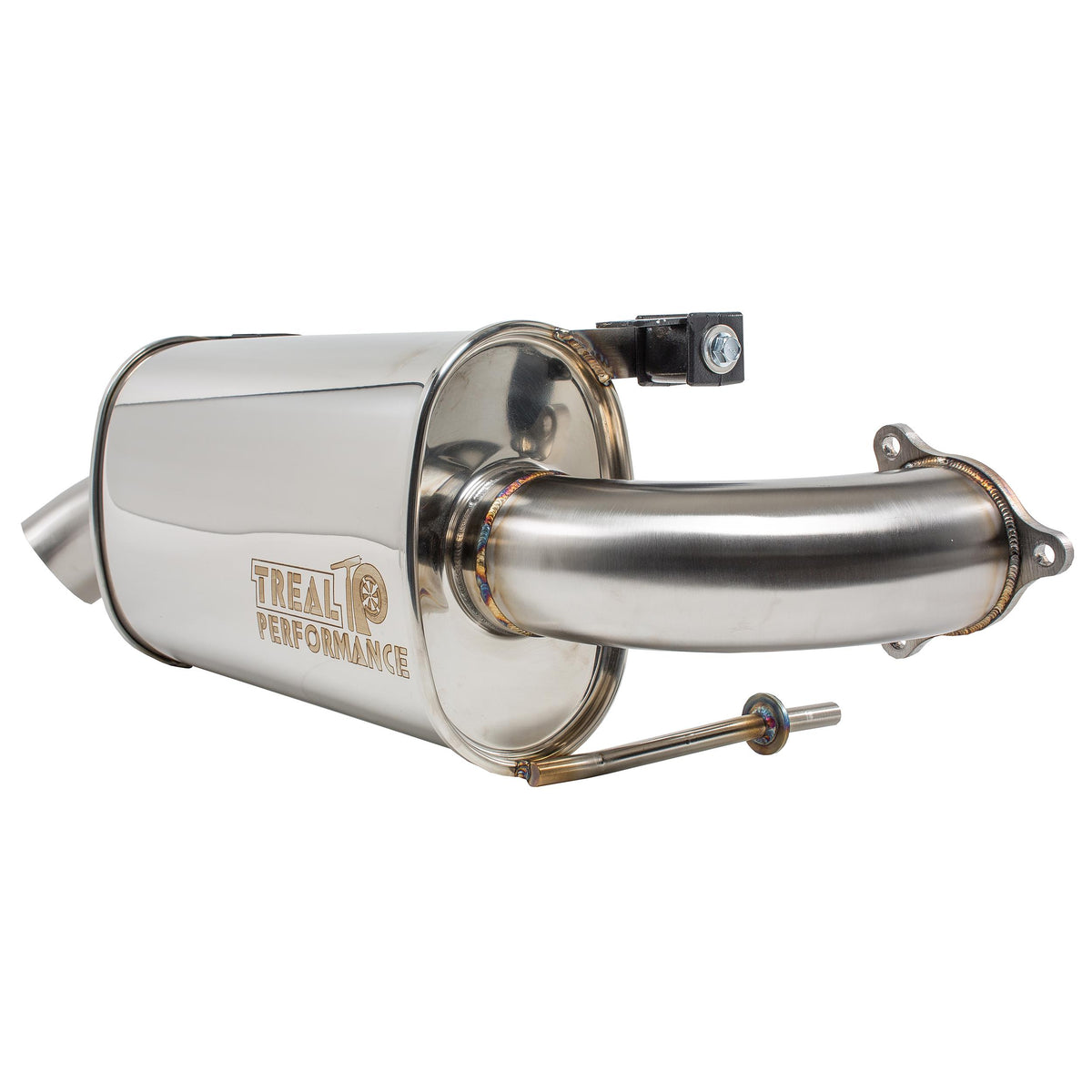 Treal Performance | 2020-2025 Polaris RZR ProXP Turbo Back Exhaust System-Exhaust-Treal Performance B2B-Non-Resonated Front Section-Single Tip-Black Market UTV