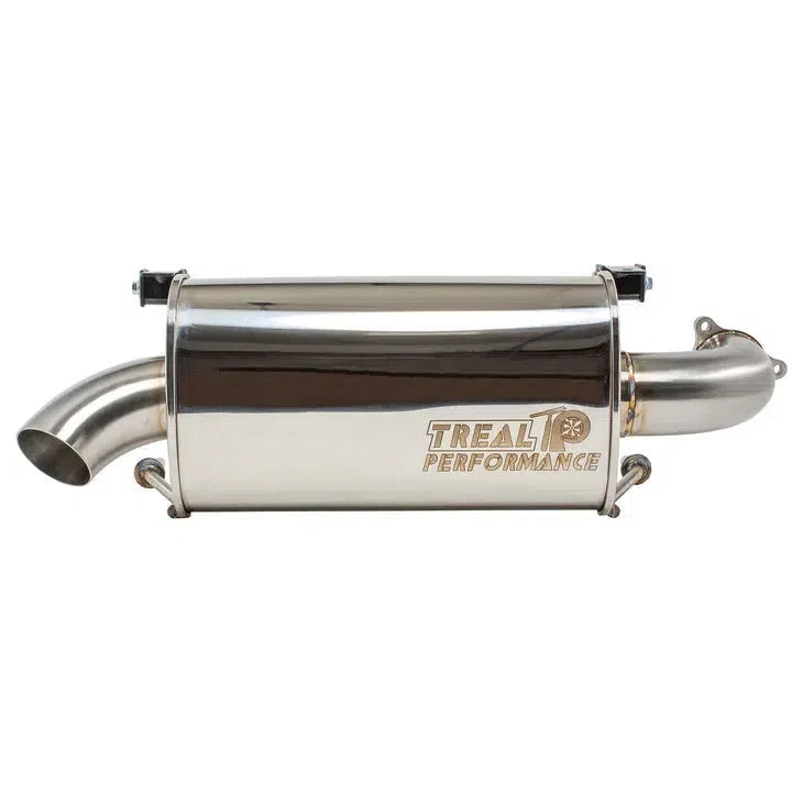 2020-2025 Polaris RZR ProXP &quot;Slip On&quot; Exhaust System-Exhaust-Treal Performance-Single Tip-Black Market UTV