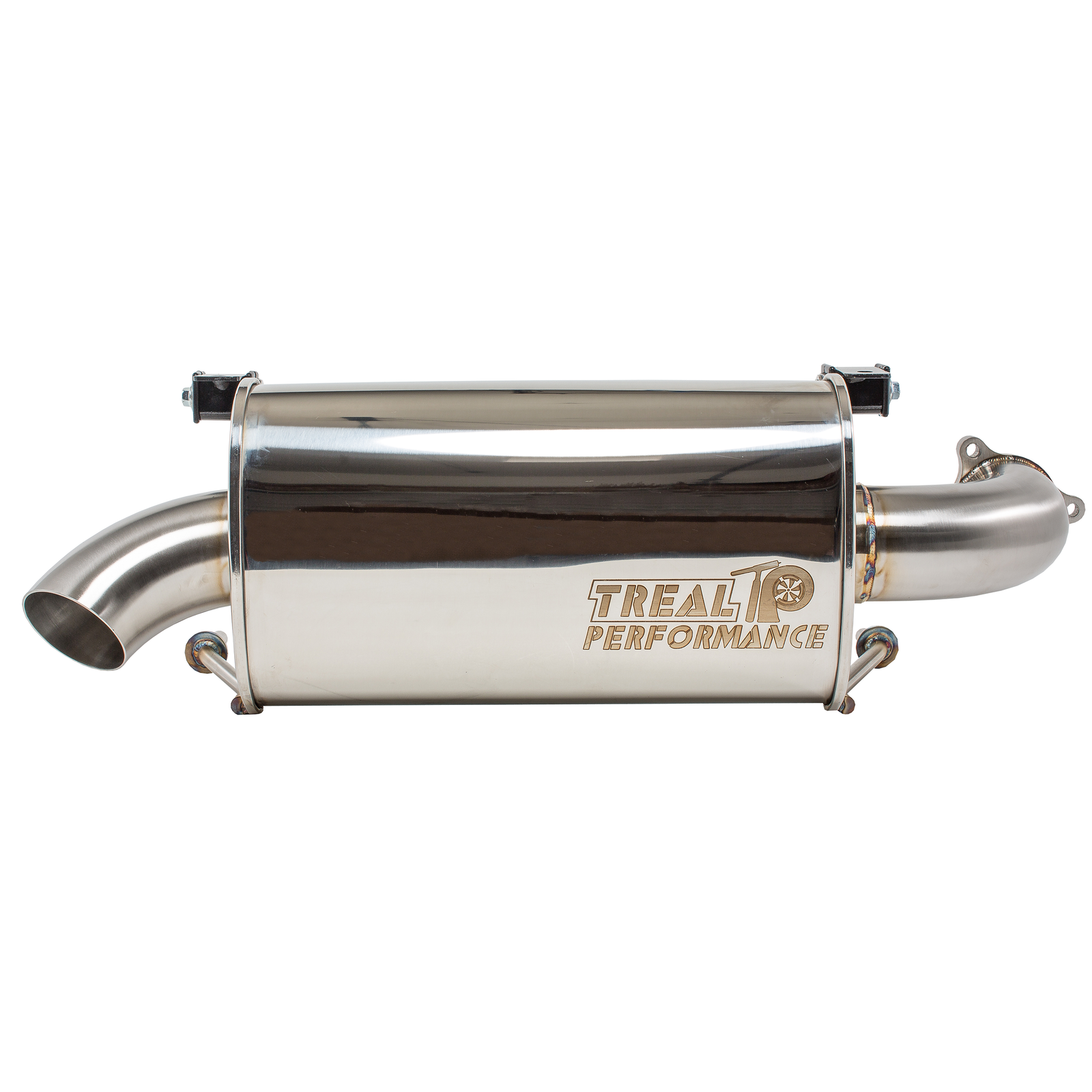 Treal Performance | 2020-2025 Polaris RZR ProXP "Slip On" Exhaust System-Exhaust-Treal Performance B2B-Single Tip-Black Market UTV
