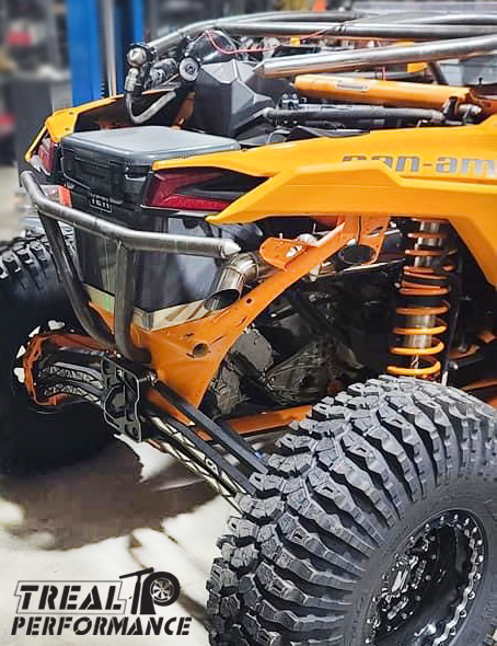 Treal Performance | 2017-2025 Can-Am X3 Race Rear Exhaust Sections-Exhaust-Treal Performance B2B-Ultra Race Rear Section-Black Market UTV