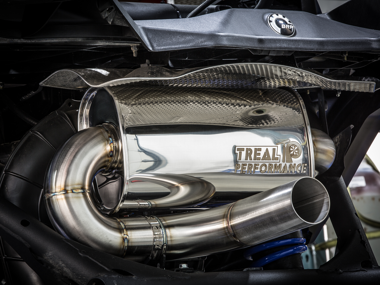 Treal Performance | 2017-2025 Can-Am Maverick X3 Quiet Trail Exhaust System-Exhaust-Treal Performance B2B-No Tip Attachment-Non-Resonated Front Section-Black Market UTV