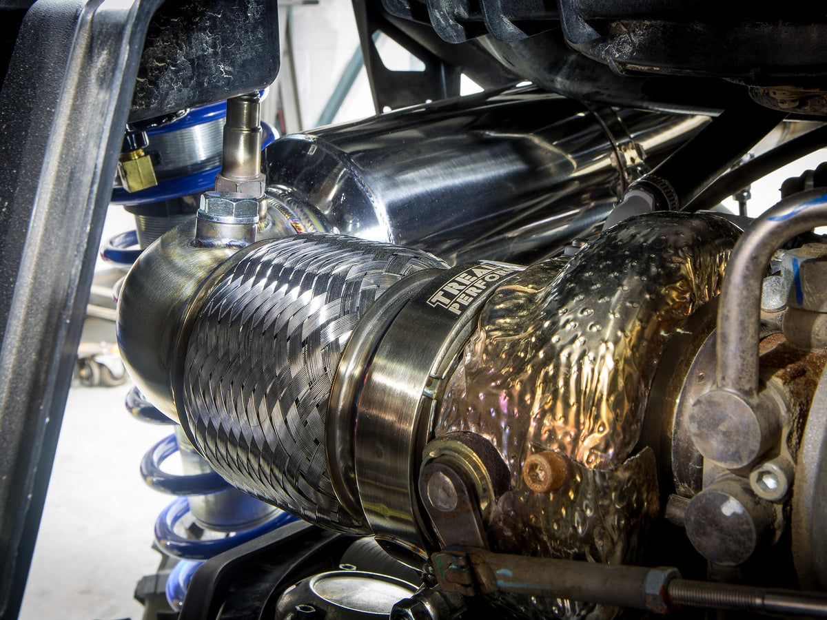 Treal Performance | 2017-2025 Can-Am Maverick X3 Quiet Trail Exhaust System-Exhaust-Treal Performance B2B-No Tip Attachment-Non-Resonated Front Section-Black Market UTV