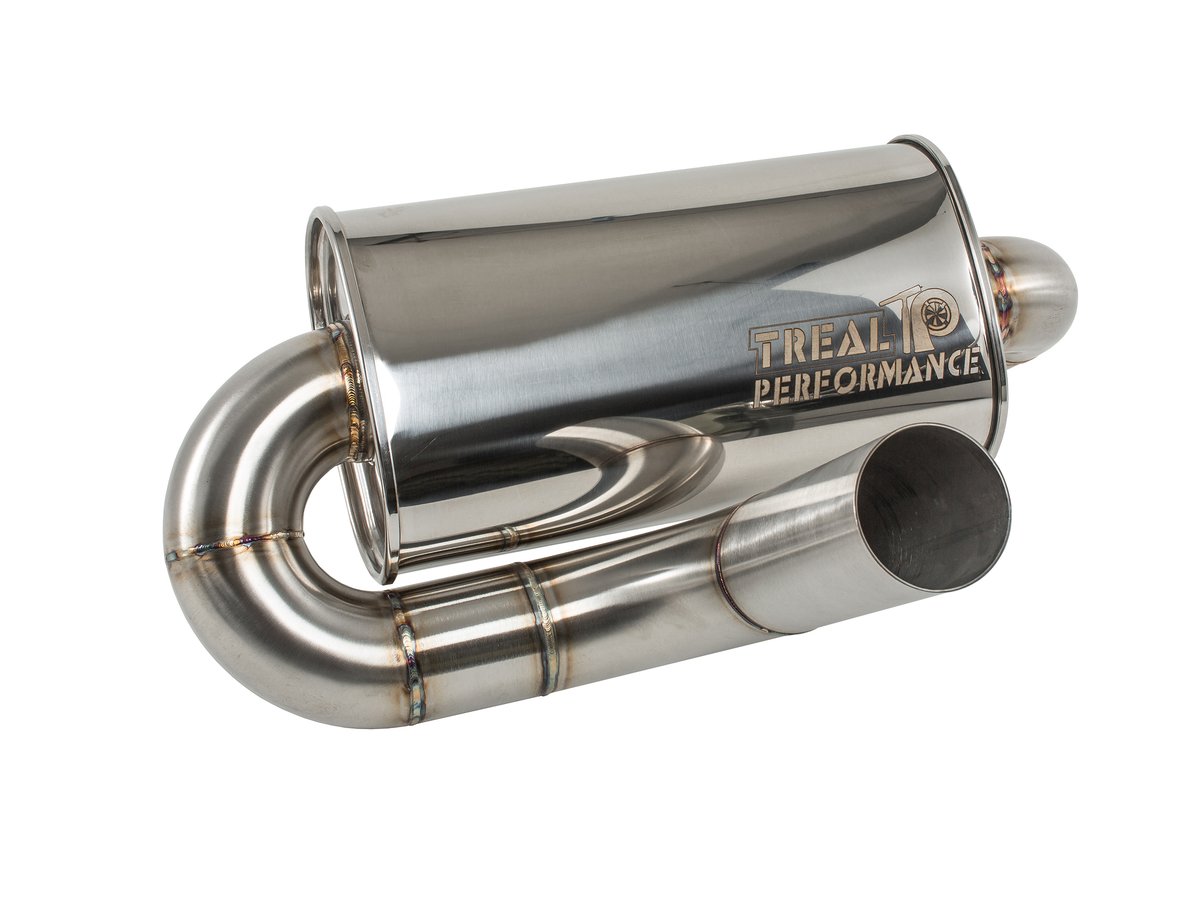 Treal Performance | 2017-2025 Can-Am Maverick X3 Quiet Trail Exhaust System-Exhaust-Treal Performance B2B-No Tip Attachment-Non-Resonated Front Section-Black Market UTV