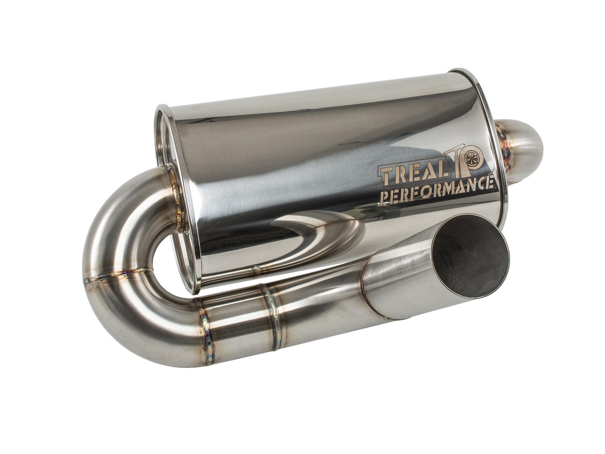 Treal Performance | 2017-2025 Can-Am Maverick X3 Quiet Trail Exhaust System-Exhaust-Treal Performance B2B-No Tip Attachment-Non-Resonated Front Section-Black Market UTV