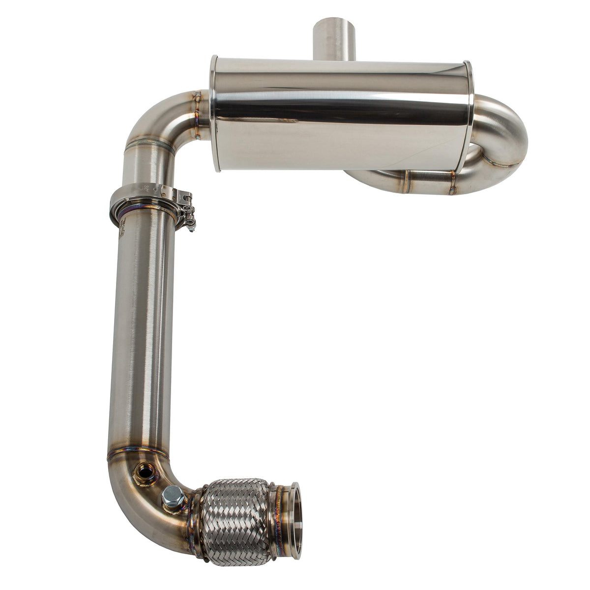 Treal Performance | 2017-2025 Can-Am Maverick X3 Quiet Trail Exhaust System-Exhaust-Treal Performance B2B-Factory Spark Arrester/Tip Attachment-Non-Resonated Front Section-Black Market UTV