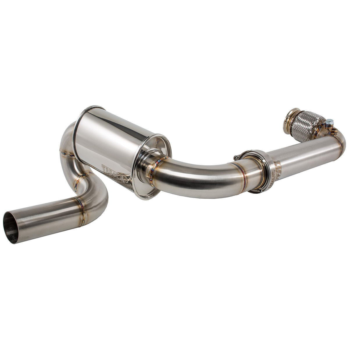 Treal Performance | 2017-2025 Can-Am Maverick X3 Sport Exhaust-Exhaust-Treal Performance B2B-No Tip Attachment-Non Resonated Front Section-Black Market UTV