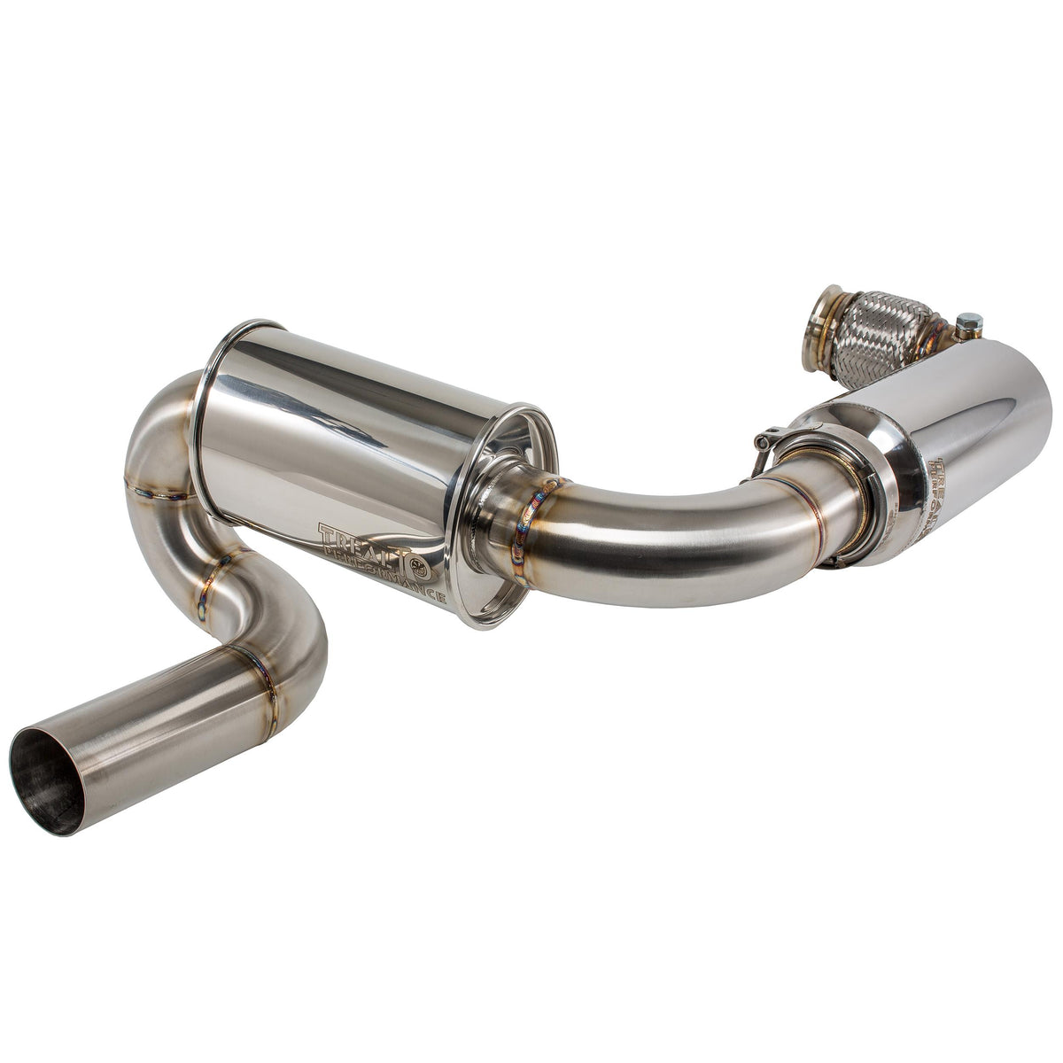 Treal Performance | 2017-2025 Can-Am Maverick X3 Sport Exhaust-Exhaust-Treal Performance B2B-No Tip Attachment-Non Resonated Front Section-Black Market UTV