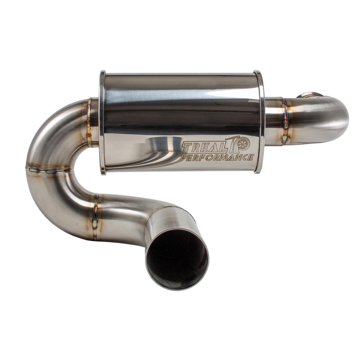 Treal Performance | 2017-2025 Can-Am X3 Rear Muffler Section-Exhaust-Treal Performance B2B-Sport Muffler-No Tip Attachment-Black Market UTV
