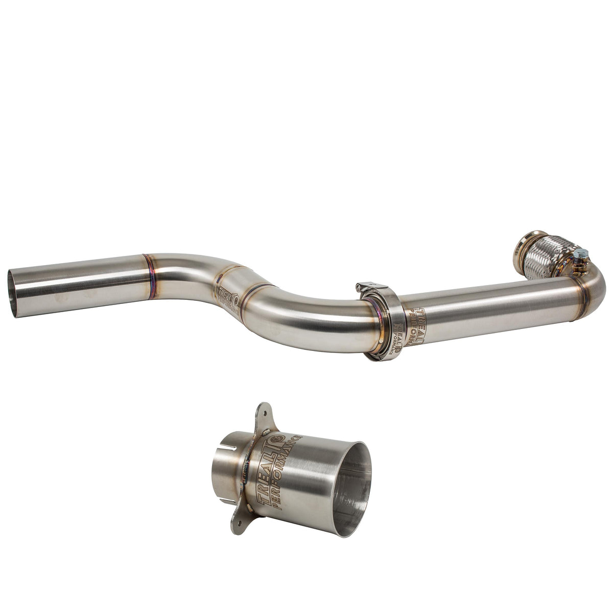 Treal Performance | 2017-2025 Can-Am X3 Straight Pipe Exhaust System-Exhaust-Treal Performance B2B-Factory Spark Arrestor/Tip Attachment-Black Market UTV
