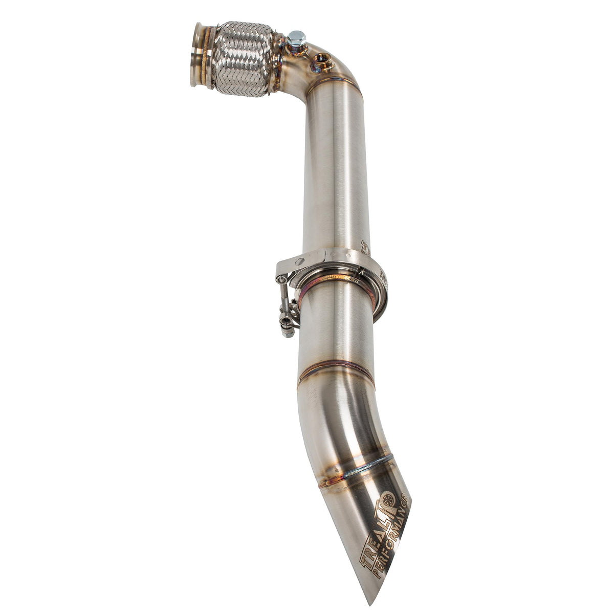 Treal Performance | 2017-2025 Can-Am Maverick X3 Ultra Race Exhaust System-Exhaust-Treal Performance B2B-Resonated Front Section (OG Version - Quieter)-Black Market UTV