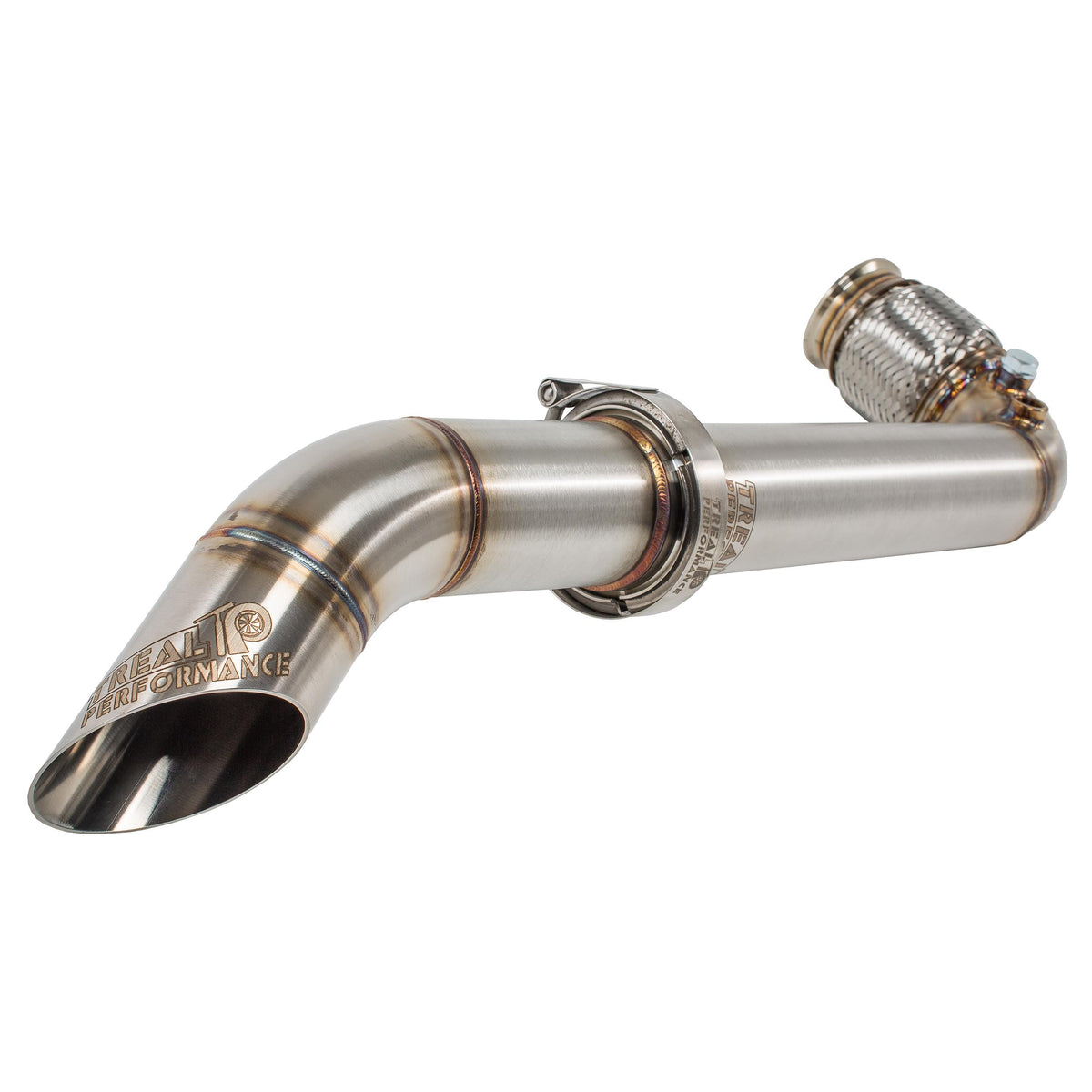 Treal Performance | 2017-2025 Can-Am Maverick X3 Ultra Race Exhaust System-Exhaust-Treal Performance B2B-Non Resonated Front Section (Straight pipe - Louder)-Black Market UTV