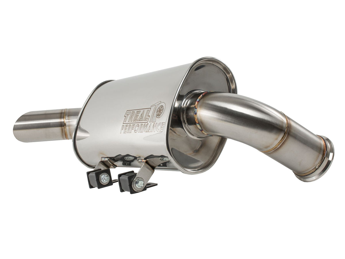 Treal Performance | 2017-2025 Can-Am X3 Rear Muffler Section-Muffler-Treal Performance-Trail Side Exit Muffler-Black Market UTV