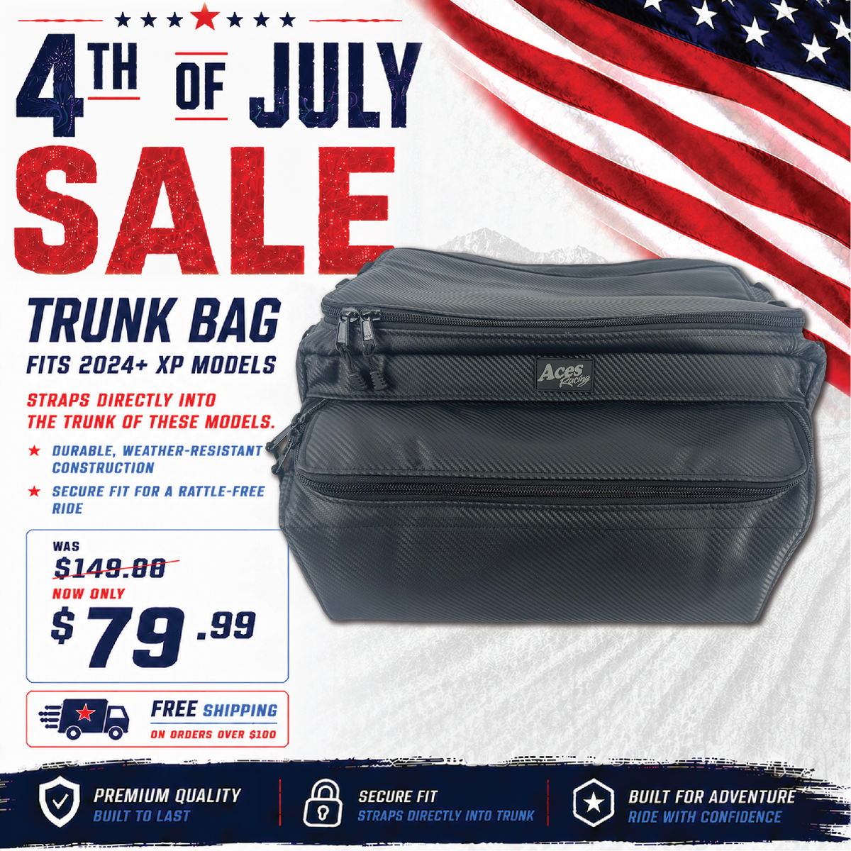 2024+ RZR XP Trunk Bag