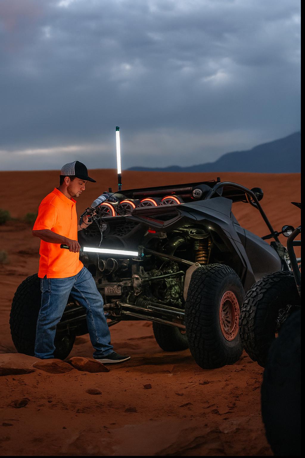 16FT Lead For Work Light-whip accessories-Marshin Whips-Black Market UTV