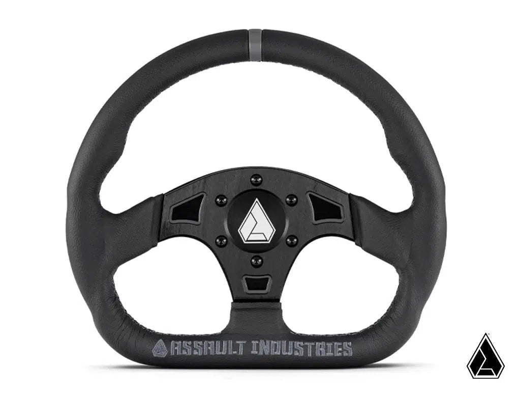 ASSAULT INDUSTRIES UNIVERSAL BALLISTIC D V2 UTV STEERING WHEEL-Steering Wheel-Assault Industries-Anthracite (Dark Grey)-Black Market UTV