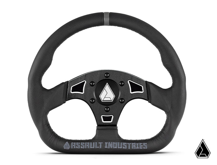 ASSAULT INDUSTRIES UNIVERSAL BALLISTIC D V2 UTV STEERING WHEEL-Steering Wheel-Assault Industries-Blue-Black Market UTV