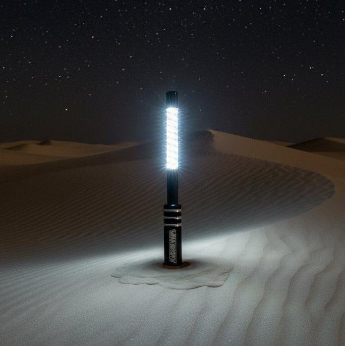 V2 Black Out LED Whip Set: The Ultimate Stealth-Marshin Whips-1 FT-White-Black Market UTV