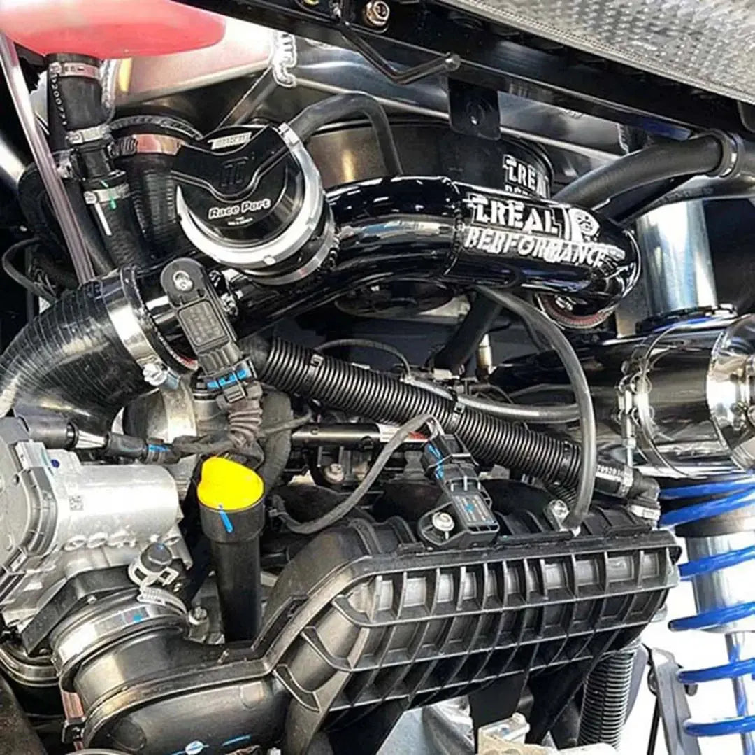 Treal Performance | 2020-2022 Can-Am X3 2.5 Inch Intercooler Pipe Kit-Intercooler-Treal Performance-TS Race Port Gen 5 50mm BOV-Single Cold Side Pipe-Black Market UTV