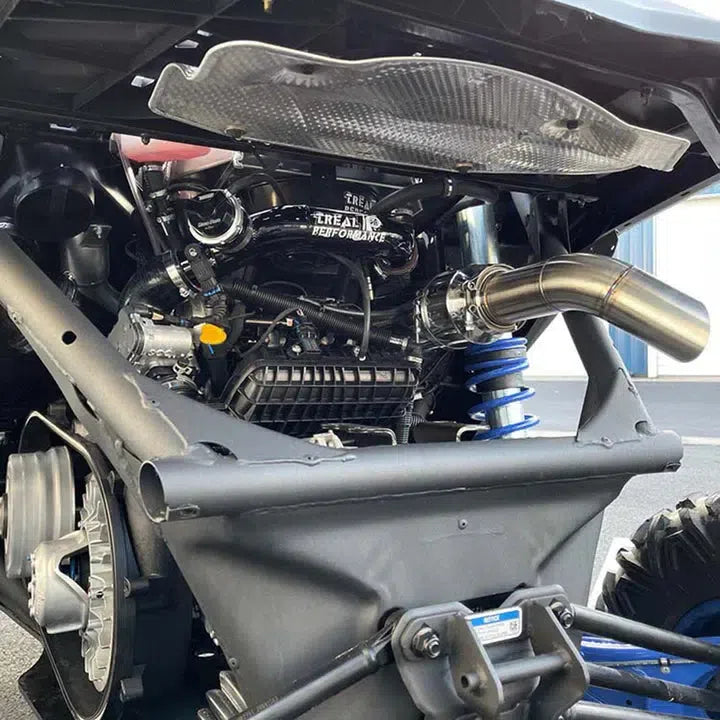 Treal Performance | 2017-2019 Can-Am X3 2.5 Inch Intercooler Pipe Kit-Intercooler-Treal Performance-25mm BOV Port Flange W/ No BOV-Single Cold Side Pipe-Gloss Black-Black Market UTV