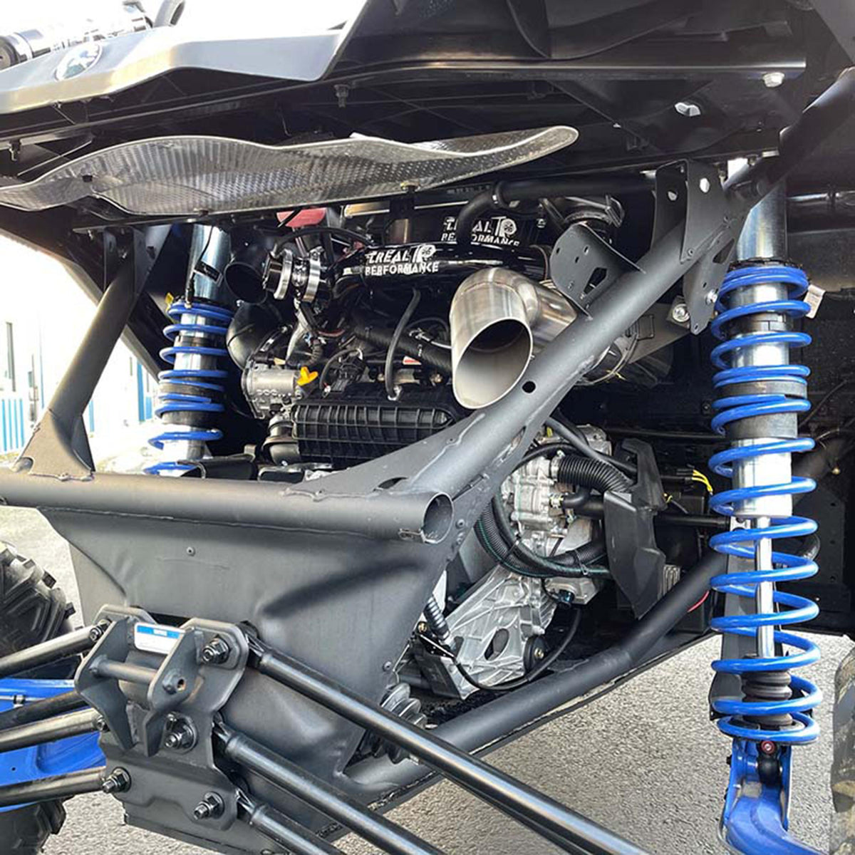 Treal Performance | 2017-2019 Can-Am X3 2.5 Inch Intercooler Pipe Kit-Charge piping &amp; Blow off Valve-Treal Performance B2B-25mm BOV Port Flange W/ No BOV-Single Cold Side Pipe-Black Market UTV
