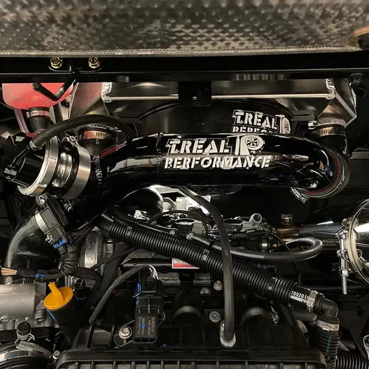 Treal Performance | 2017-2019 Can-Am X3 2.5 Inch Intercooler Pipe Kit-Intercooler-Treal Performance-25mm BOV Port Flange W/ No BOV-Single Cold Side Pipe-Gloss Black-Black Market UTV