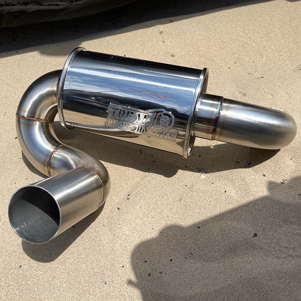 Treal Performance | 2017-2026 Can-Am Maverick X3 Sport Exhaust-Exhaust-Treal Performance B2B-No Tip Attachment-Non Resonated Front Section-Black Market UTV
