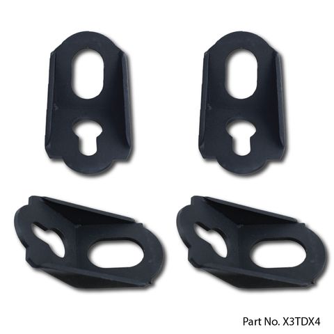 2017+ Canam X3 Tie down mounts (Black)-Tie Downs-Aces Racing-Black Market UTV