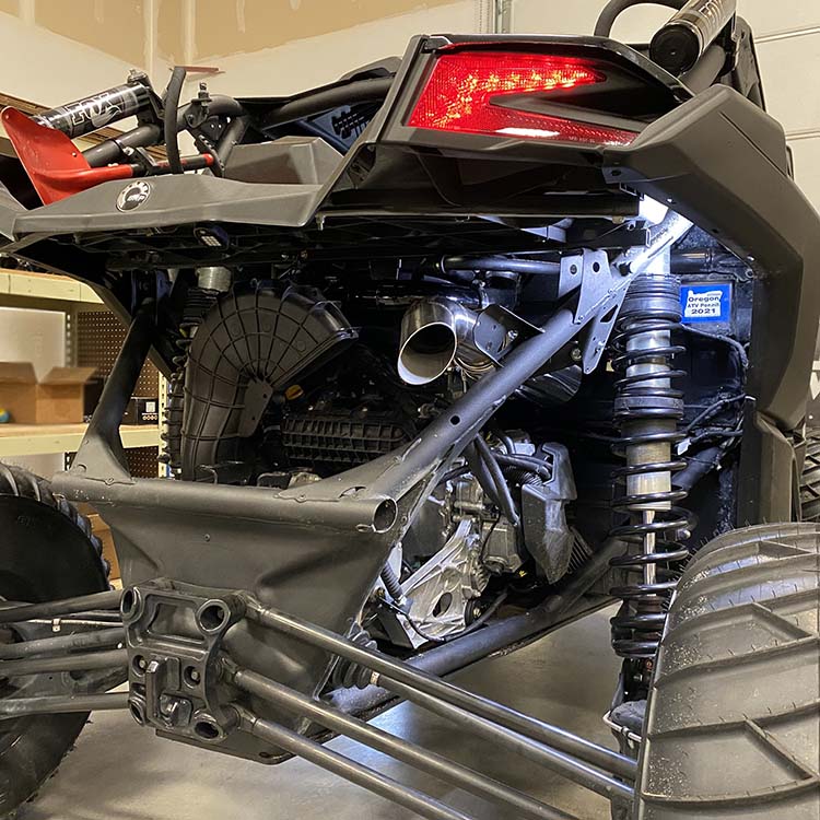 Treal Performance | 2017-2026 Can-Am Maverick X3 Ultra Race Exhaust System-Exhaust-Treal Performance B2B-Resonated Front Section (OG Version - Quieter)-Black Market UTV