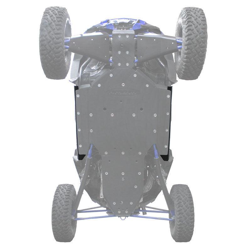 Polaris RZR XP Turbo UHMW Rock Sliders-Rock Sliders-Factory UTV-3/8"-Install with Factory UTV Skid Plate-Black Market UTV