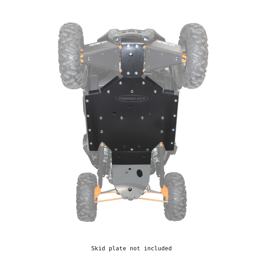 Polaris RZR XP 1000 & XP Turbo X-Brace for UHMW Skid Plate-X-Brace-Factory UTV-Black Market UTV